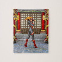 Guerrière asiatique Fantasy Illustration de Samour