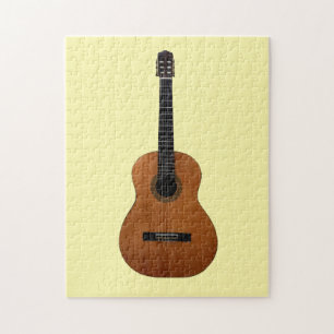 Puzzle Guitare acoustique mignonne Jaune