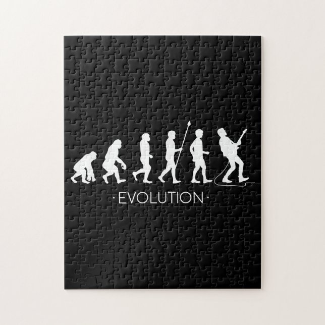 Puzzle Guitare |Évolution du guitariste | Rock Music Guit (Vertical)