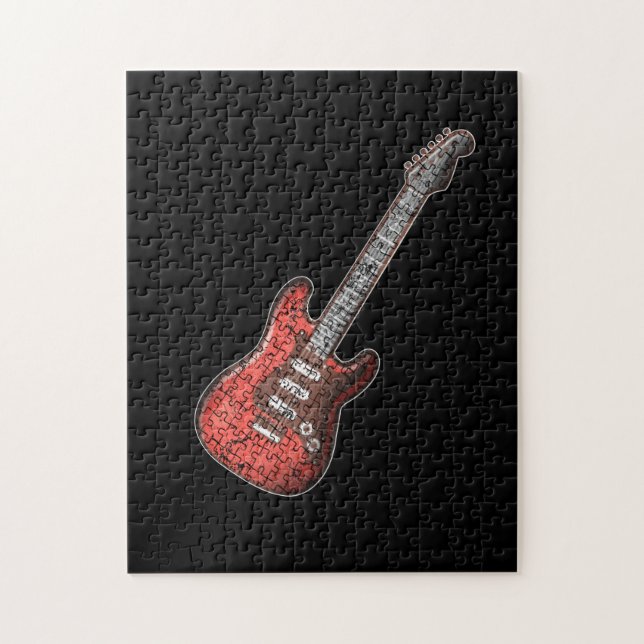 Puzzle Guitare Lover| Cadeau Guitar Player (Vertical)