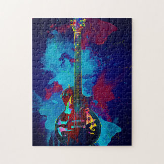 Puzzle Guitare multicolore