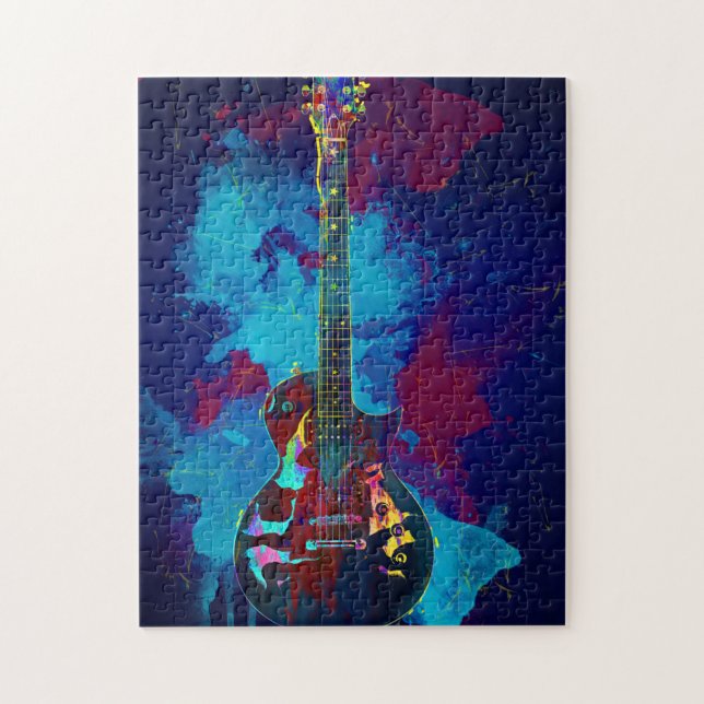 Puzzle Guitare multicolore (Vertical)