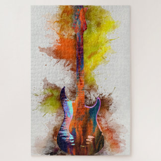 Puzzle Guitare multicolore