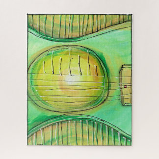 Puzzle Guitare verte 2