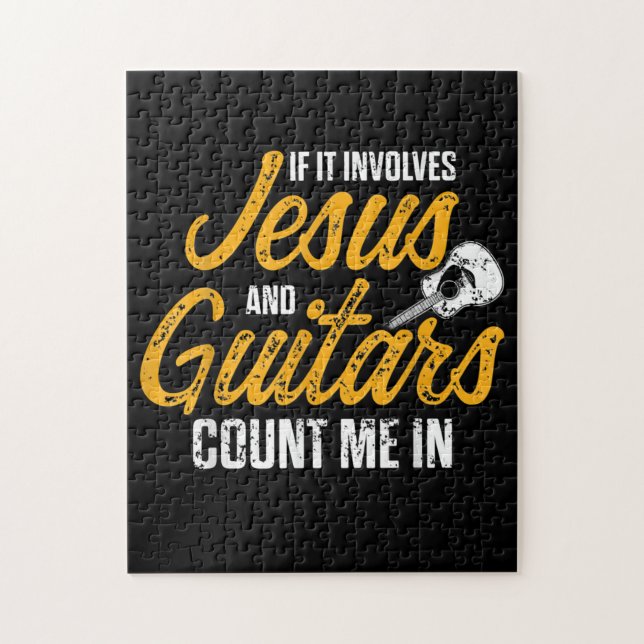 Puzzle Guitariste chrétien de l'Église de Jésus Guitare (Vertical)