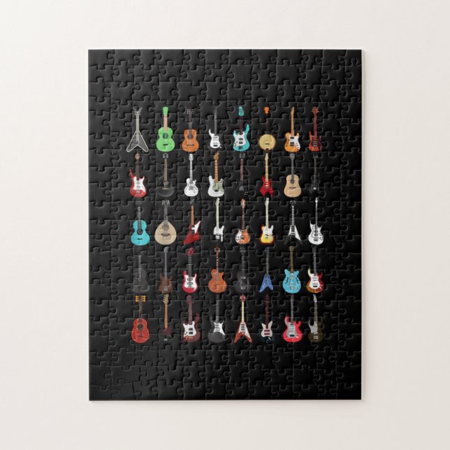 Puzzle Guitariste Guitare instrument de musique Rock et R (Vertical)