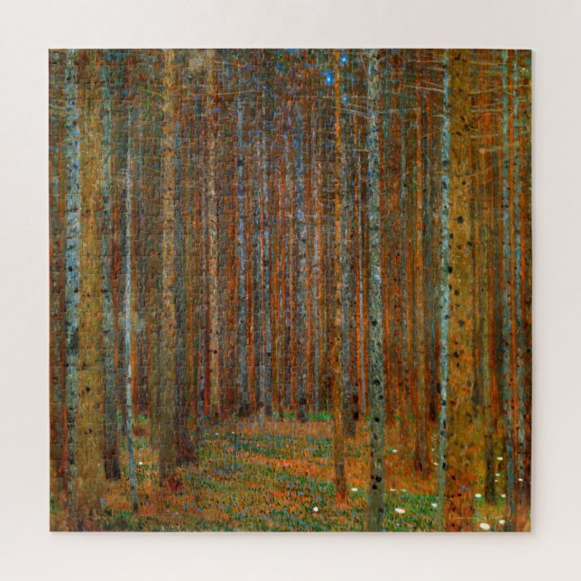 Puzzle Gustav Klimt - Forêt de pins de Tannenwald (Vertical)