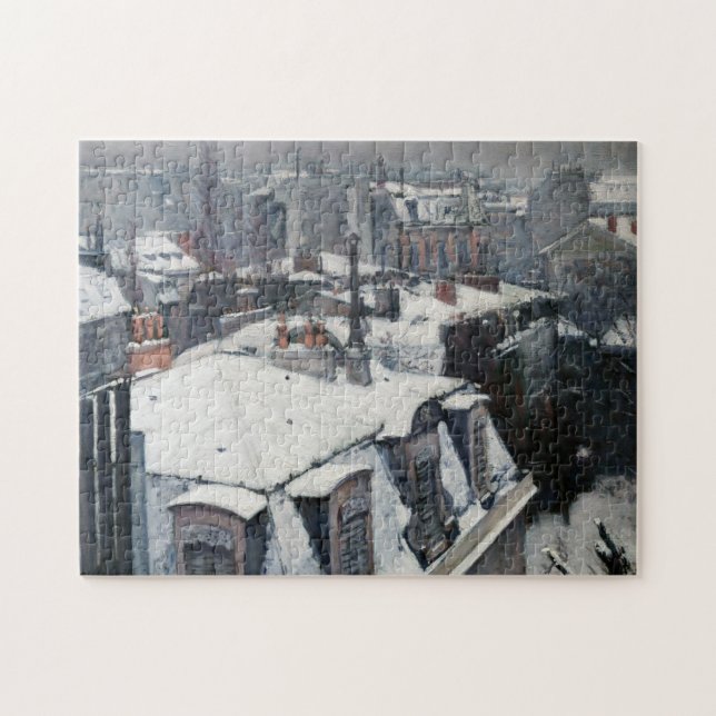 Puzzle Gustave Caillebotte - Toits dans la neige (Horizontal)