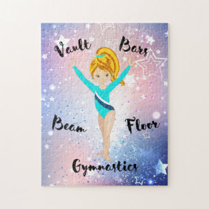 Puzzle Gym Star Deep Blonde, Yeux Hazel, Leo Turquoise
