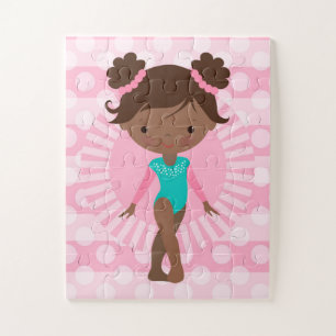 Puzzle Gymnaste - Afro-américain mignon de gymnastique