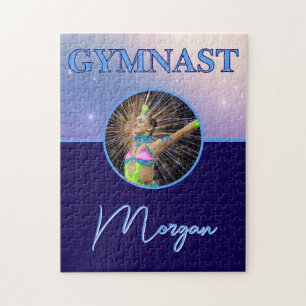 Puzzle Gymnaste Deep Royal Custom Photo et nom