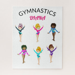 Puzzle Gymnastique 6 gymnaste personnalisées fille's jigs