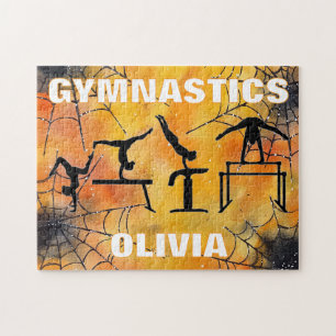Puzzle Gymnastique Éffrayante Spiderweb Halloween