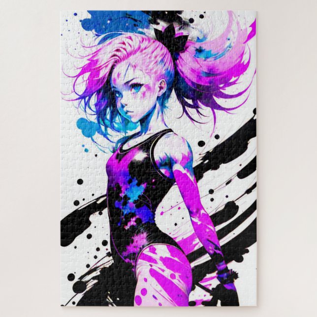 Puzzle Gymnastique Esprit Abstrait de la Gymnaste (Vertical)