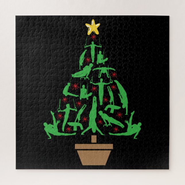 Puzzle Gymnastique masculine Arbre de Noël (Vertical)