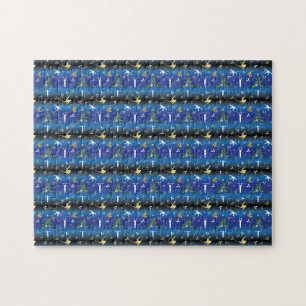 Puzzle Gymnastique masculine Snowflake sapin de Noël
