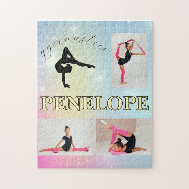 Puzzle Gymnastique Pastel Arc-en-ciel Gradient 3 Photo Pe (Vertical)