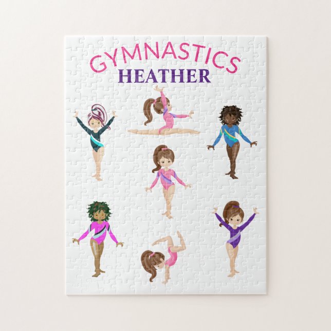 Puzzle Gymnastique personnalisation gymnaste fille puzz d (Vertical)