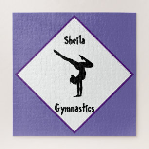 Puzzle Gymnastique violette Personnalisée