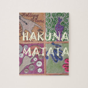 Puzzle Hakuna Matata jolie oeuvre extraordinaire d'art.pn