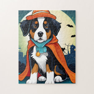 Puzzle Halloween Chien de Montagne Bernese