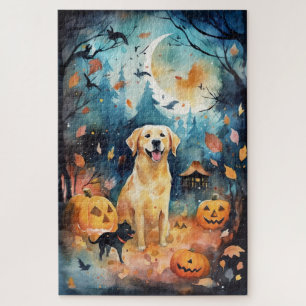 Puzzle Halloween Lappund Finlandais Avec Peur Citrouille