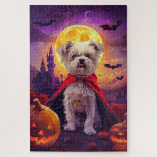 Puzzle Halloween maltaise Vampire Citrouilles effroi