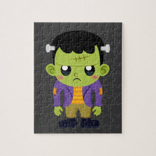 Puzzle Halloween monstre Frankenstein Green