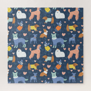 Puzzle Halloween Spiders Web : Motif sans couture