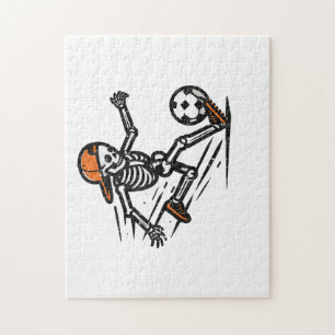 Puzzle Halloween Squelette Football Costume de football H
