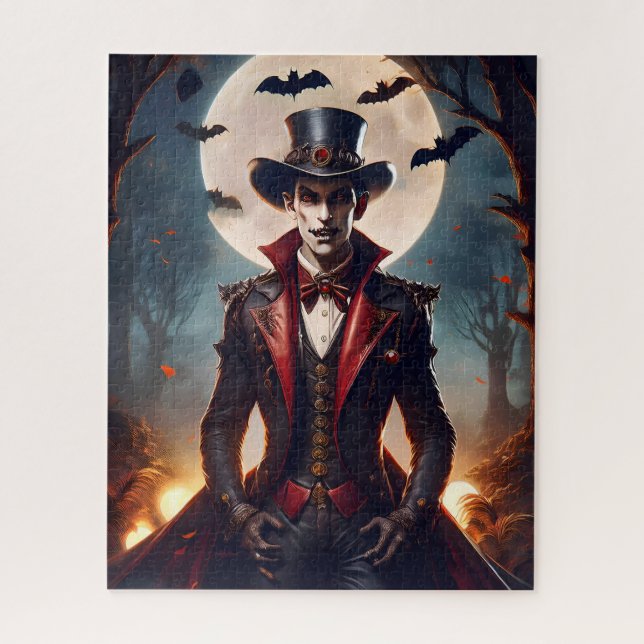 Puzzle Halloween Steampunk Vampire Zombie (Vertical)