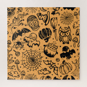 Puzzle Halloween Vintage sans transparence