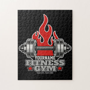Puzzle Haltère de musculation personnalisé Fitness Gym 