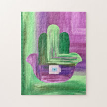 Puzzle Hamsa Abstrait