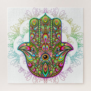Puzzle Hamsa Fatma Main Psychedelic Art
