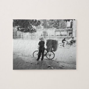 Puzzle Hanoi Vietnam, femme livreuse à bicyclette (NR)