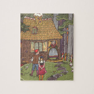 Puzzle Hansel et Gretel, Conte de fées vintage de Hauman