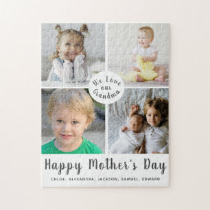 Puzzle Happy Mother's Day Grandma Photo Collage
