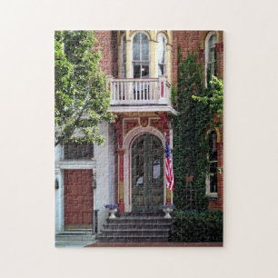 Puzzle Harrisburg PA - Portes vertes et rouges
