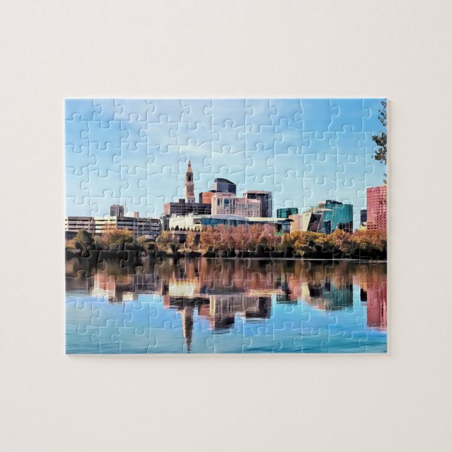 Puzzle Hartford CT Skyline (Horizontal)