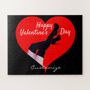 Puzzle Haut de la cuisse des Coeurs rouges Bottes Valenti