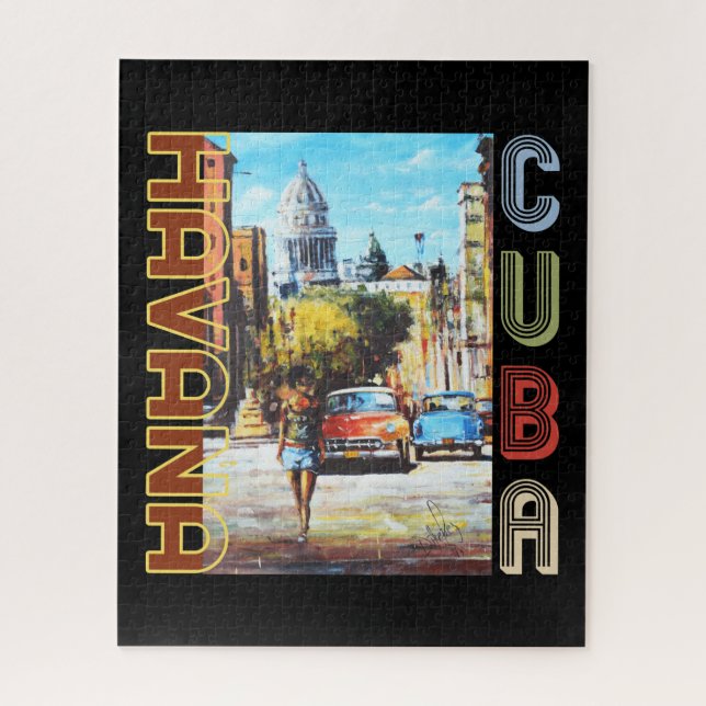Puzzle Havana Cuba Art - Capitale nationale (Vertical)