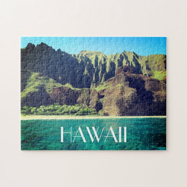 Puzzle hawaïen de la côte de na pali (Horizontal)