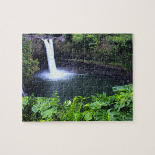 Puzzle Hawaii, Grande Île, Hilo, Chutes d'arc-en-ciel, Lu