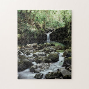 Puzzle Hawaii, Maui, Une cascade se jette dans le bassin 