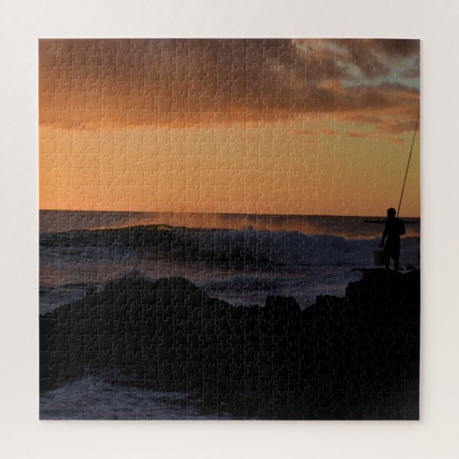 Puzzle Hawaii Sunset Surf Fishing - 20x20 - 676 pcs. (Vertical)