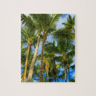 Puzzle Hawaiian Exotic Beach Palm Trees & Sky