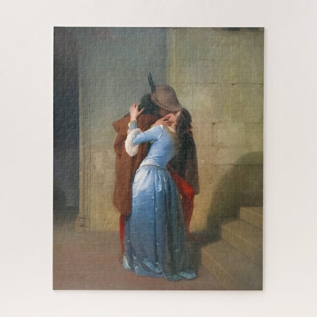 Puzzle Hayez, Le Kiss - Aimants, peinture de couple (Vertical)