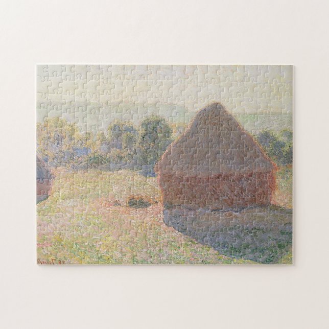 Puzzle Haystacks Midday Monet Fine Art (Horizontal)