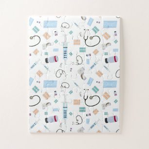 Puzzle Healthcare Physician Medical Supplies Pattern